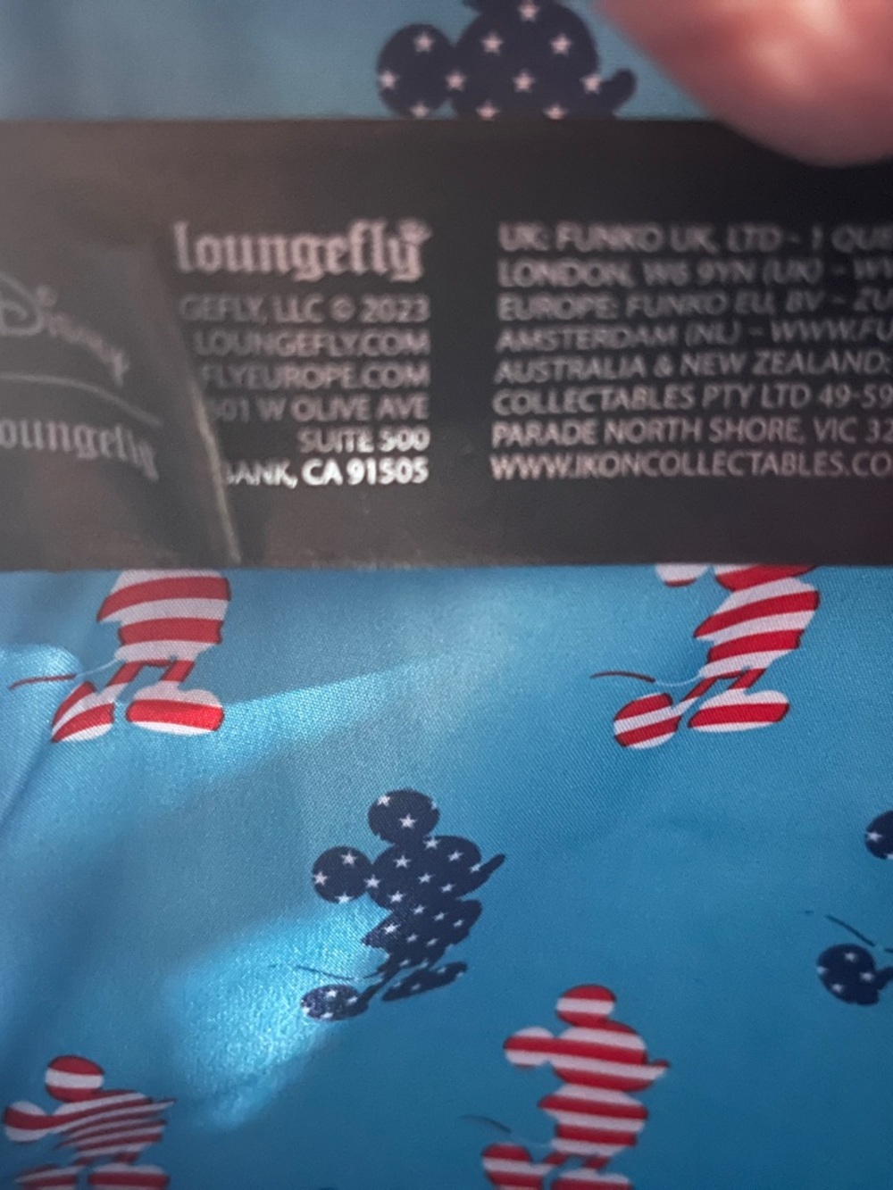 Loungefly Patriotic Mickey Backpack NWT - Picture 9 of 9